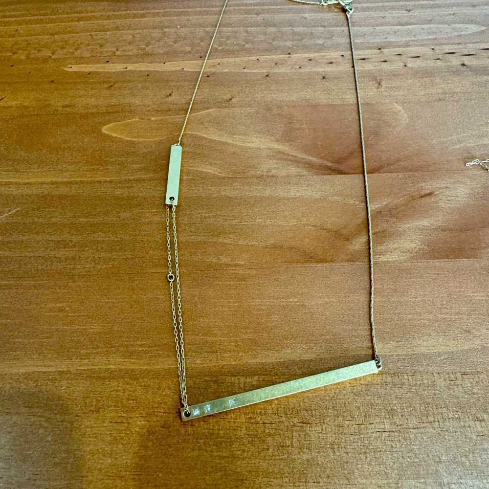 Madewell bar necklace